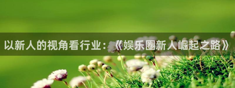 豪门国际水会：以新人的视角看行业：《娱乐圈新人崛起之路》